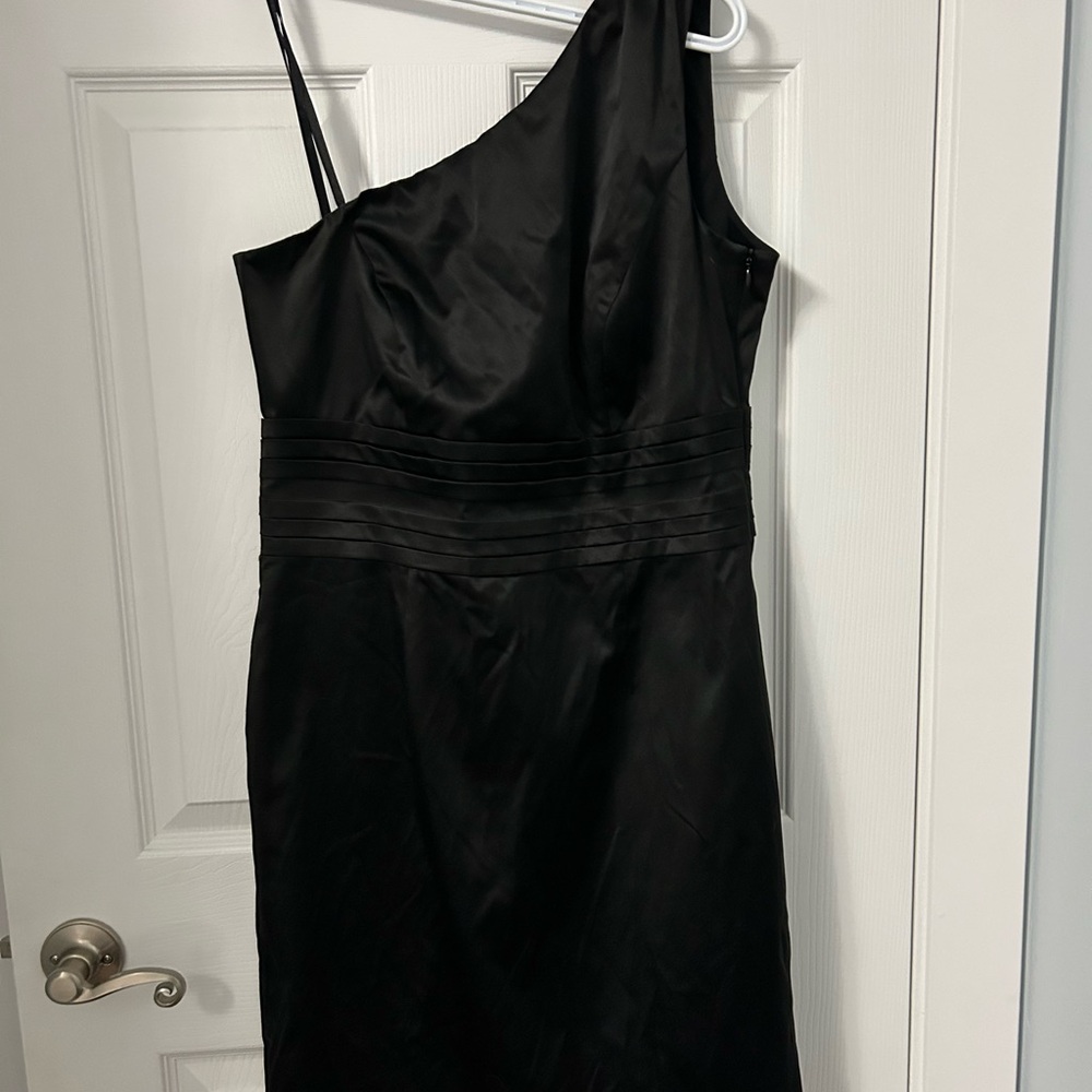 Esprit Black Asymmetrical One-Shoulder Cocktail Dress